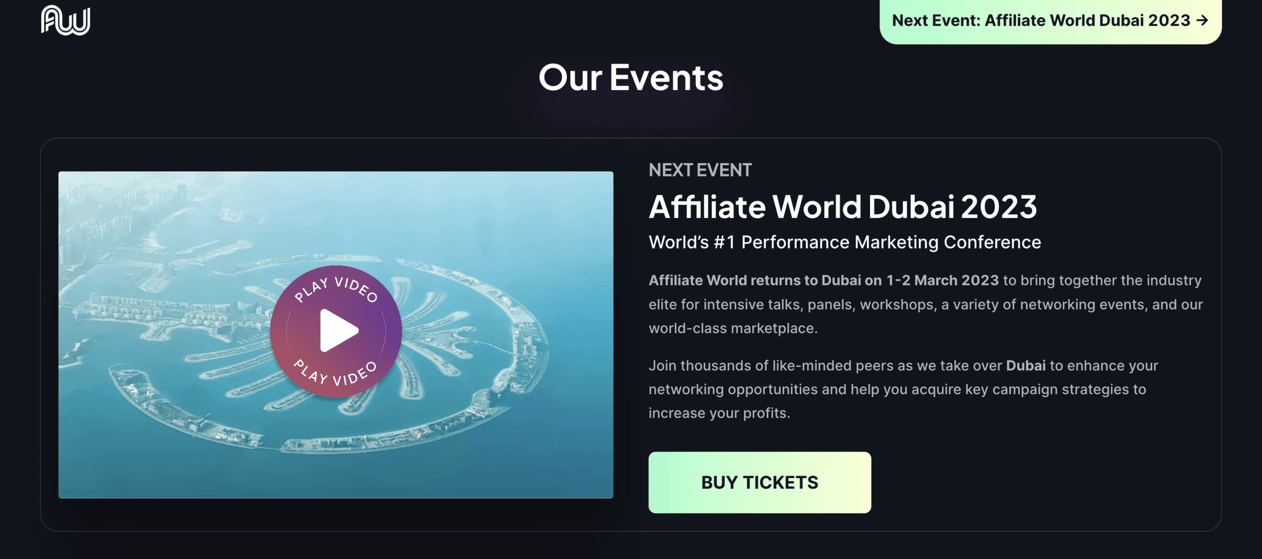 Affiliate World Dubai 2026: A Must Attend Event For All Marketers!
