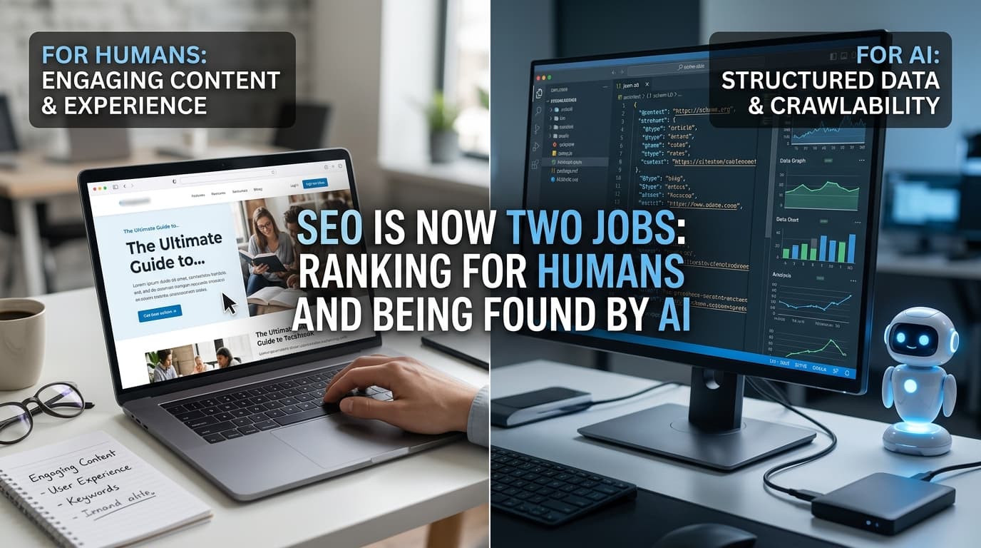 SEO in 2026 Is Now Two Jobs: Ranking for Humans and Being Found by AI