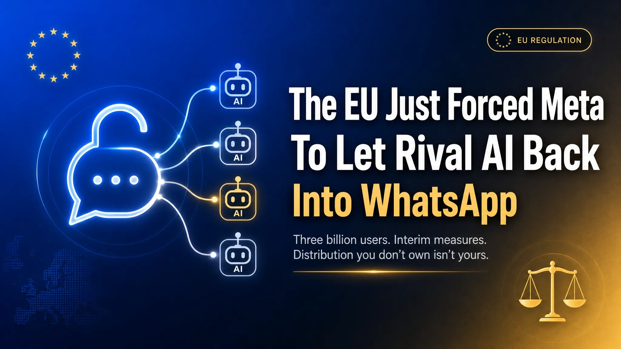 The EU Just Forced Meta To Let Rival AI Back Into WhatsApp