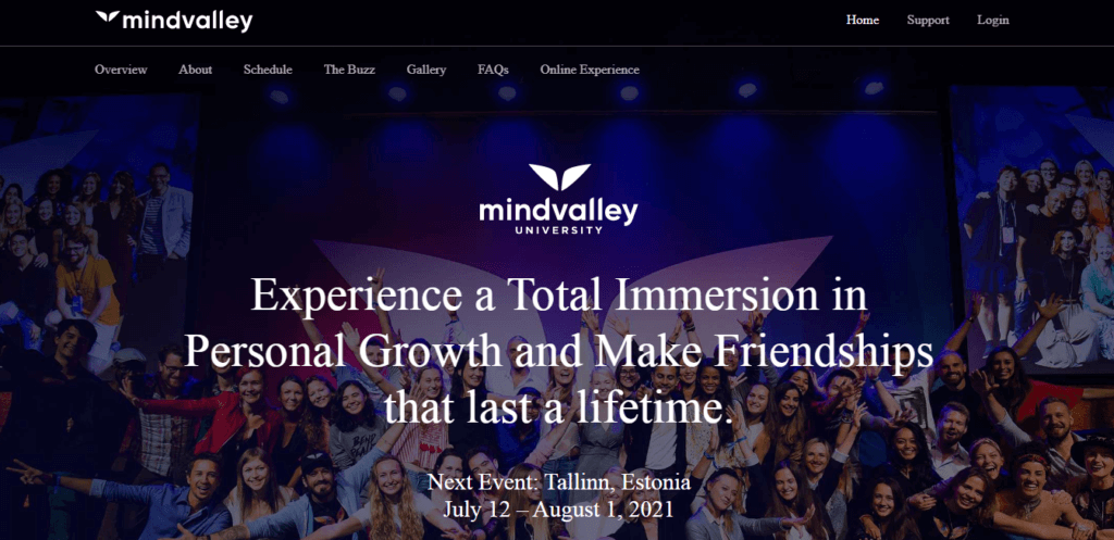 Revue de l'Université Mindvalley - Expérience du changement