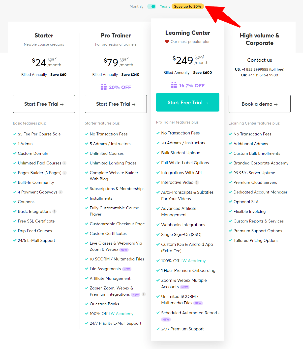 LearnWorlds-Pricing