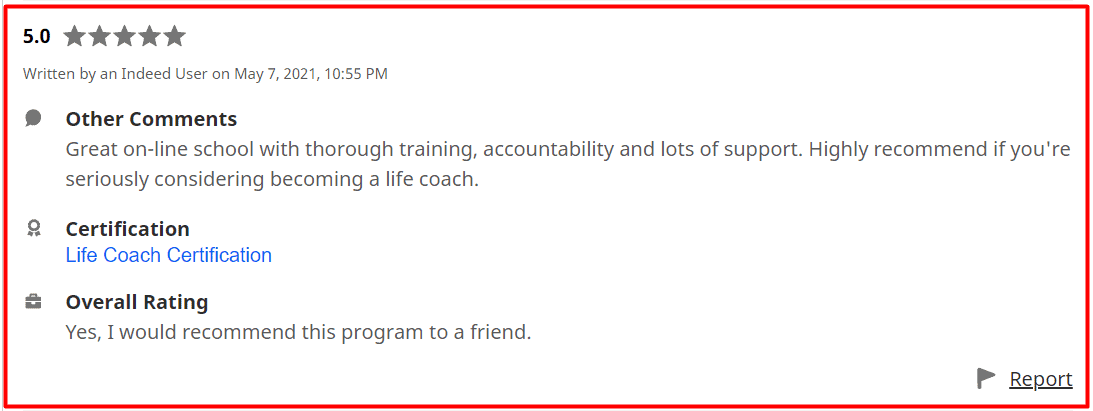 Coach Training Alliance Indeed Review 4
