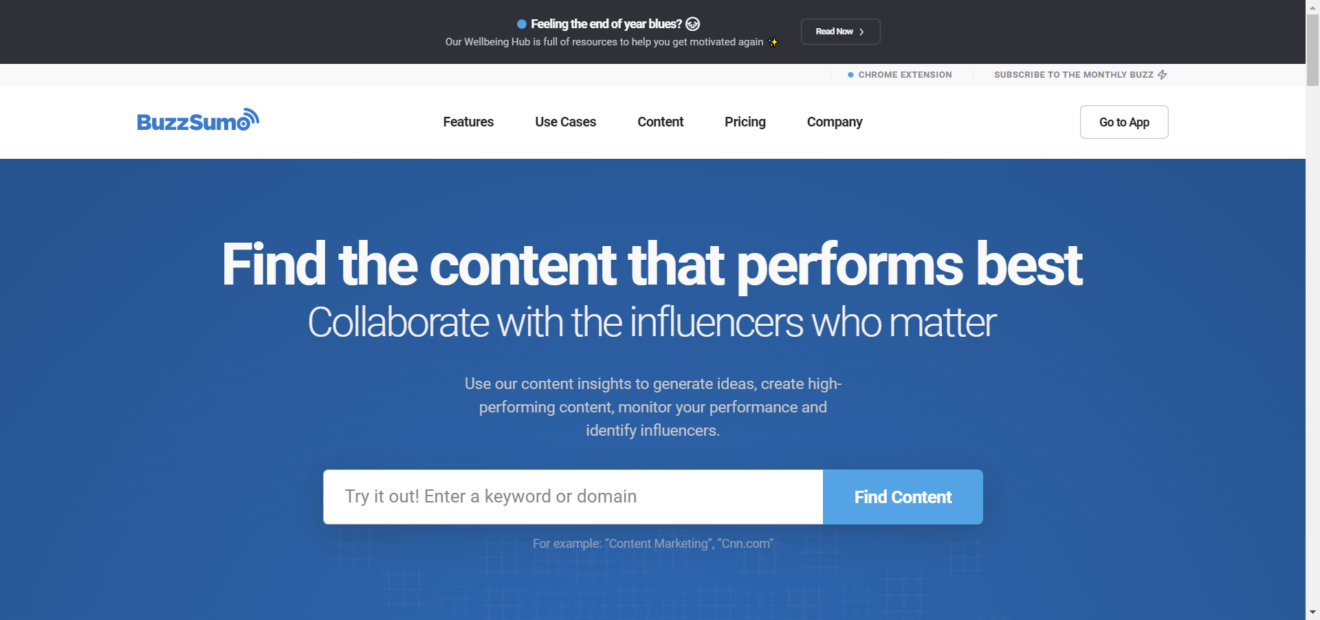 Buzzsumo- best content marketing tools