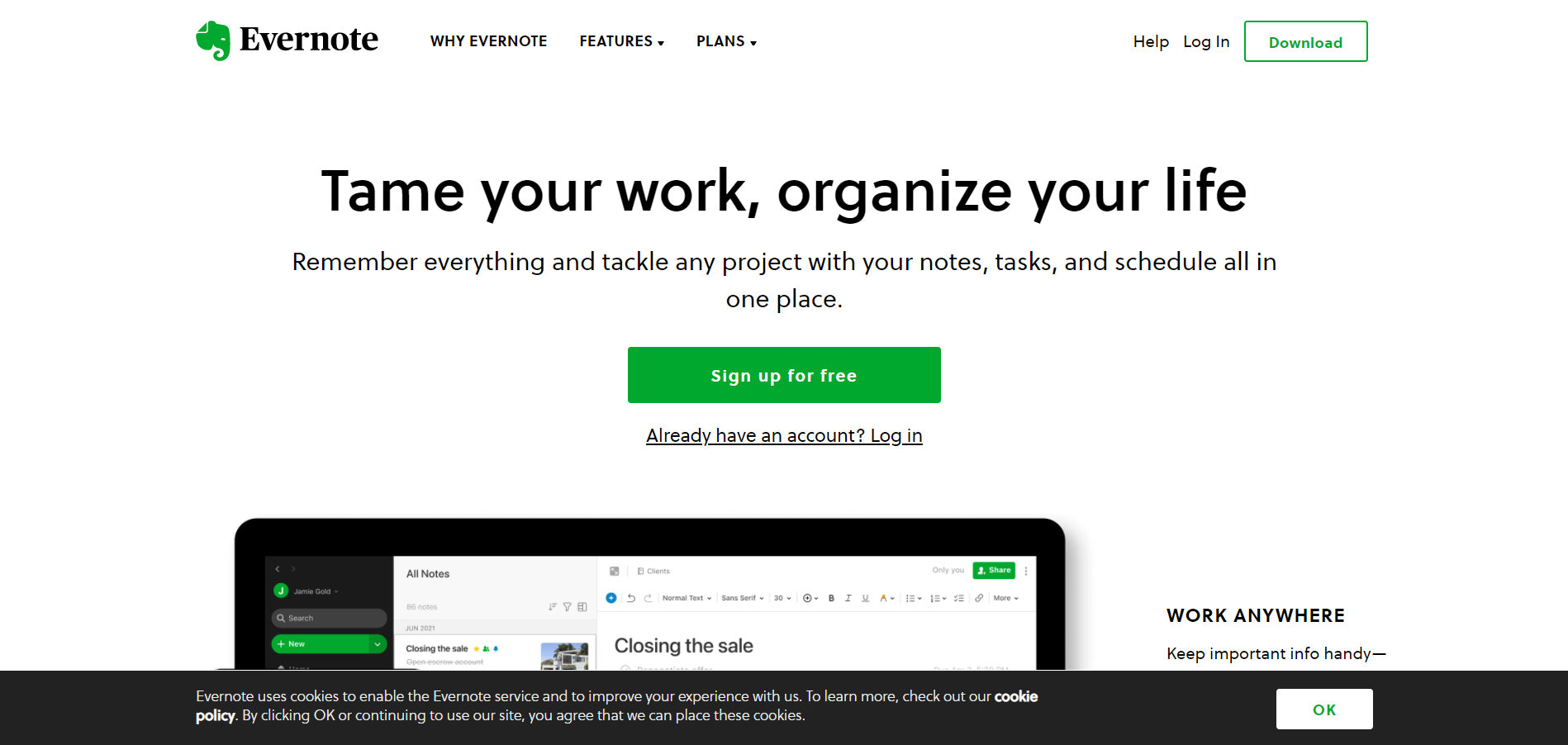 Evernpote- best content creation tools