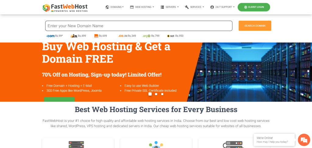 Fastweb host- best hosting in Inid