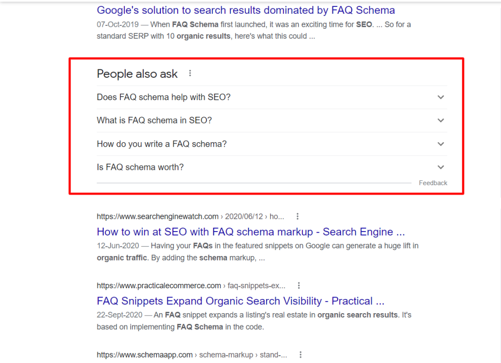 how to use FAQs Schema in WordPress and sEO