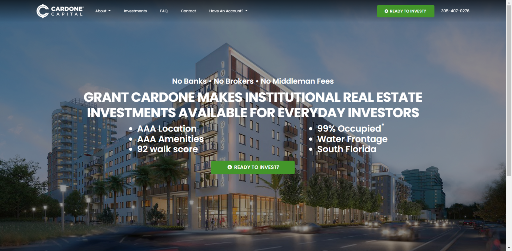 Cardone capital- grant cardone net worth