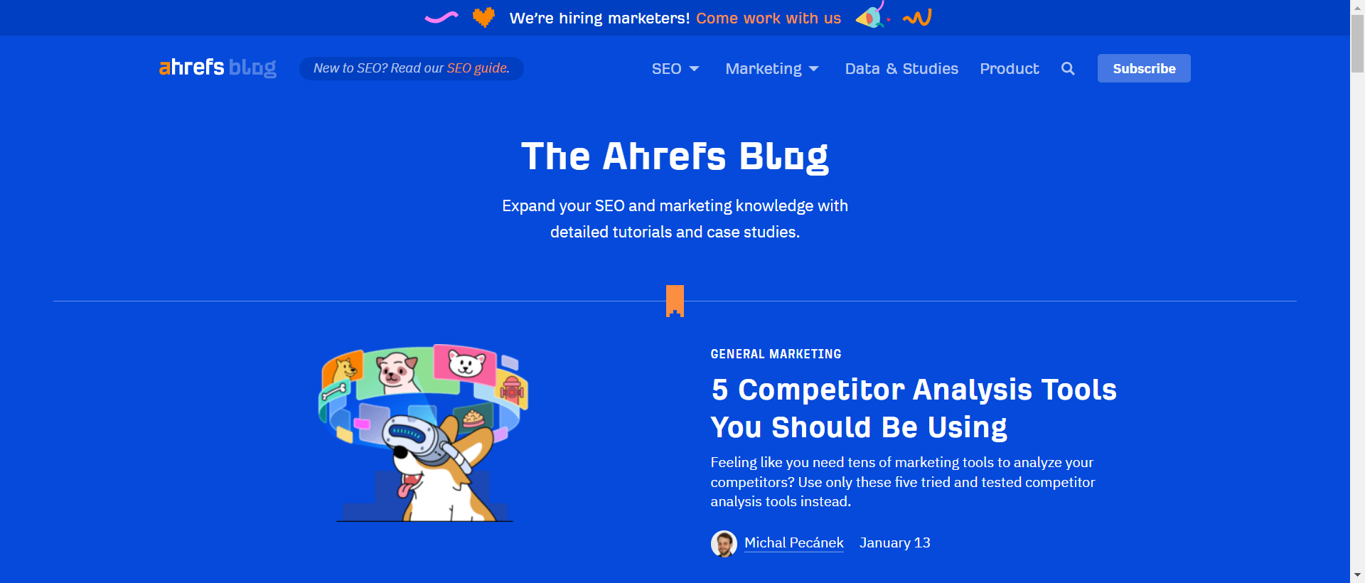Famous Bloggers And Blogs : Ahrefs Blog for SEO and Bloggers