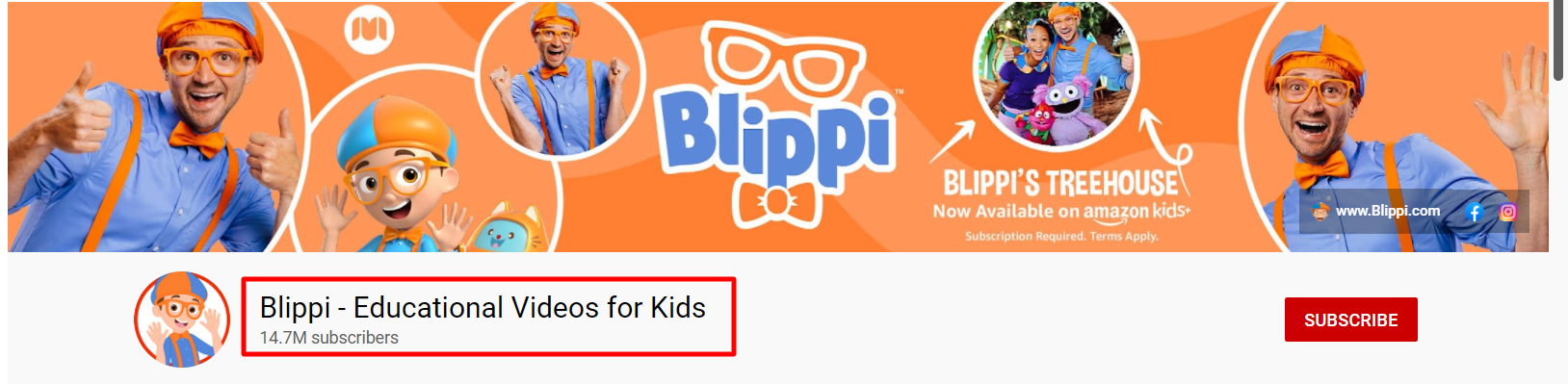 Blippi YouTube channel