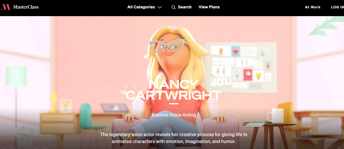 Nancy cartwright mästarklassvy