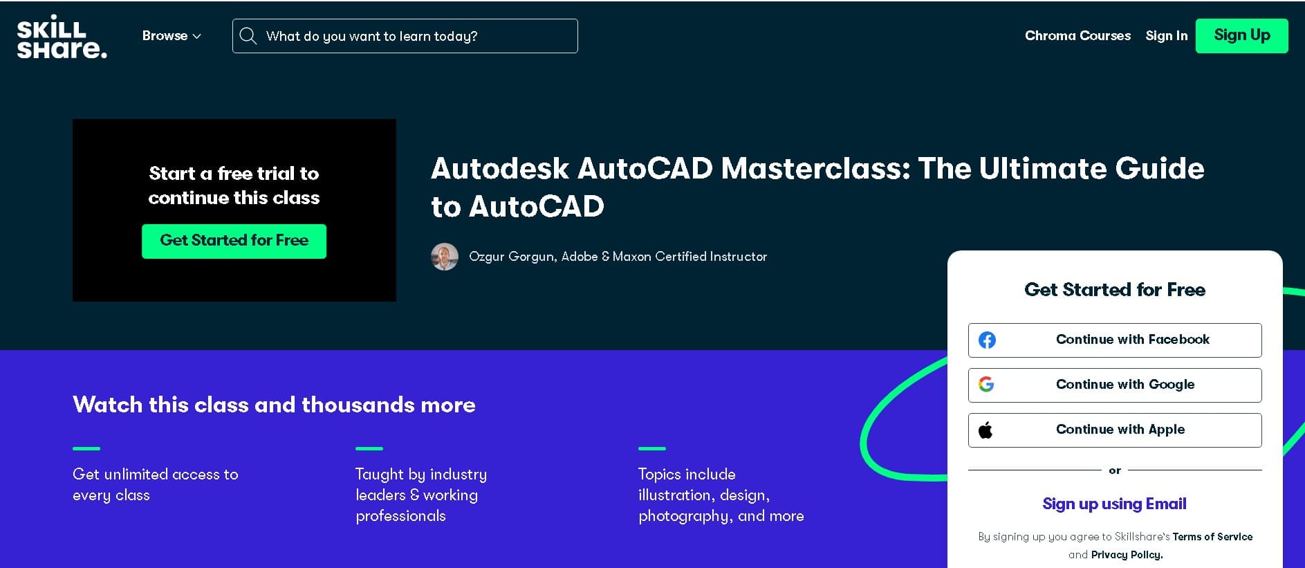 best online AutoCAD classes skillshare