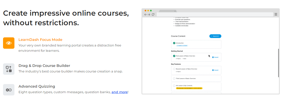 LearnDash Focus Mode