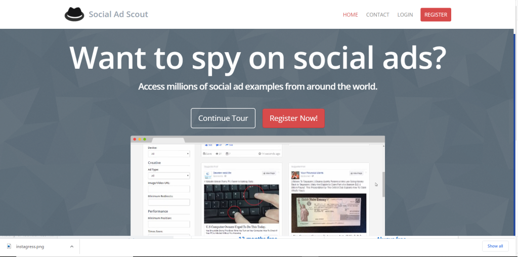 socialadscout/ Best Facebook Ad Spy Tools