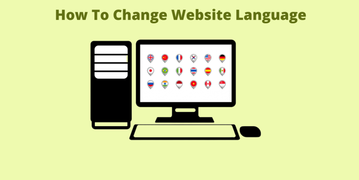 How to change website language