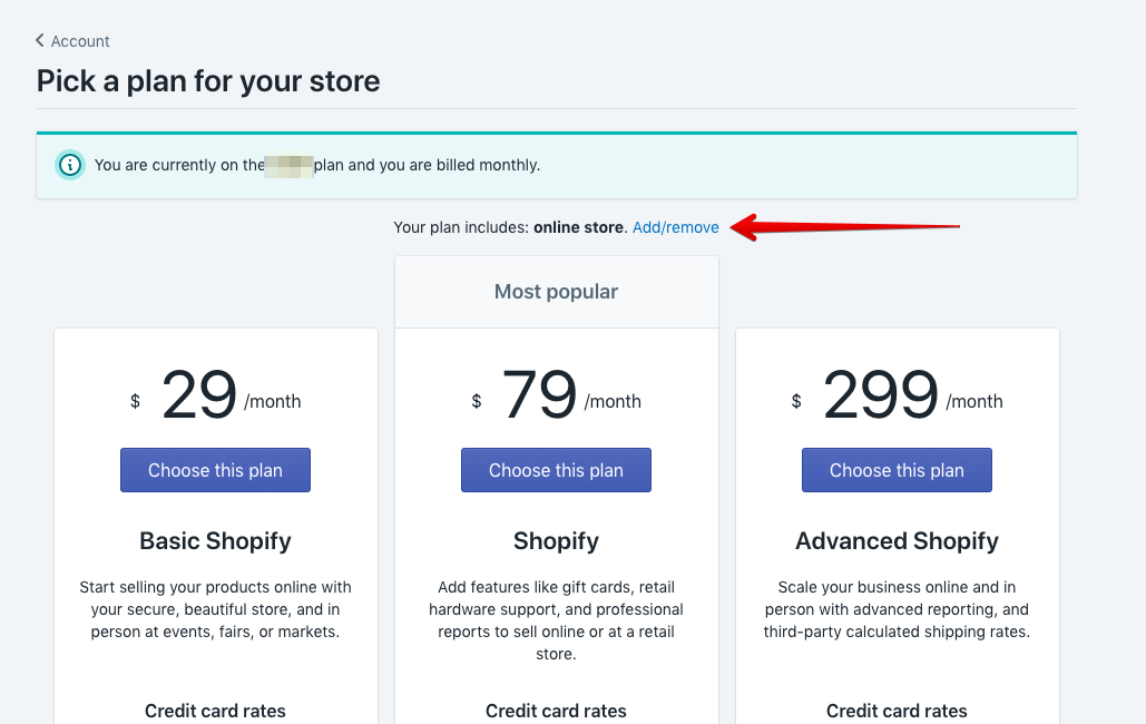 Choose the Shopify Lite Plan