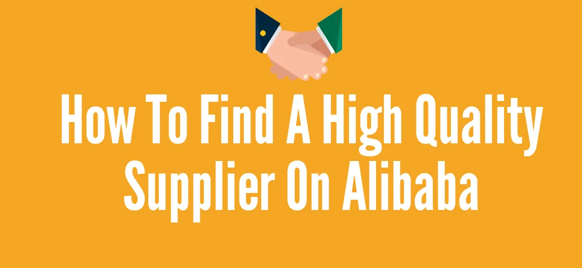 Pick a Supplier on Alibaba