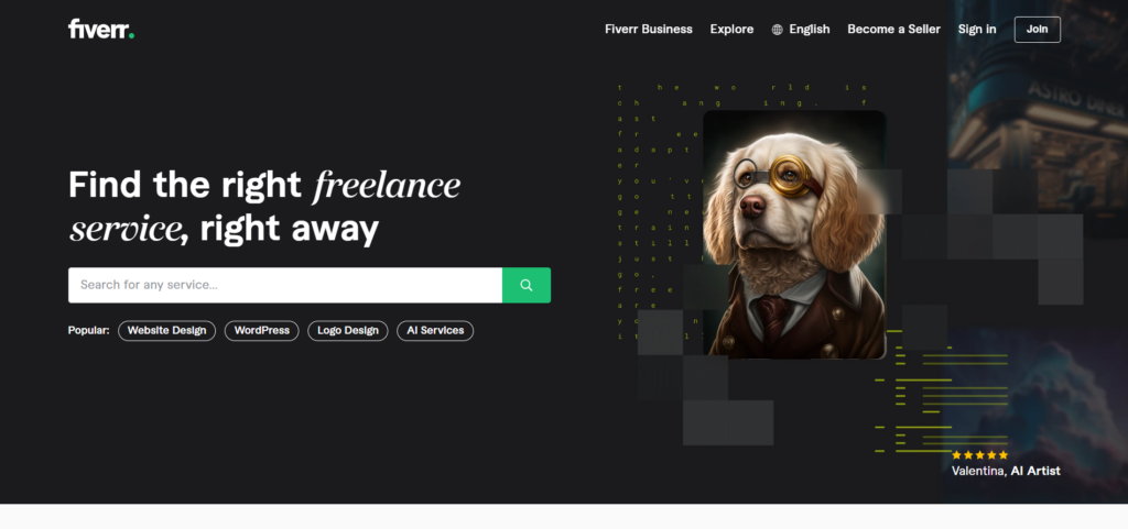 Fiverr- best service websites