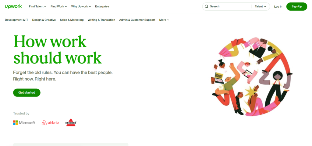 Upwork - websites met de beste service