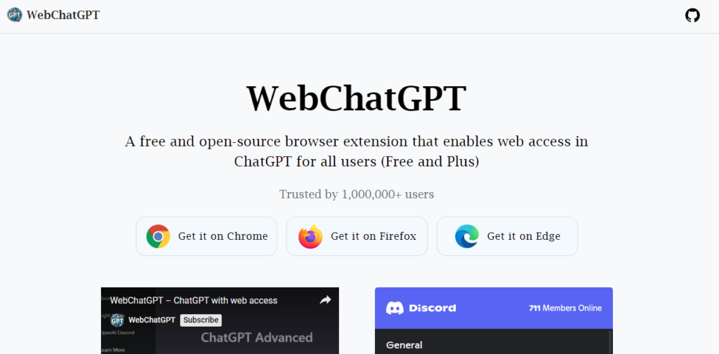 webchatgpt homepage