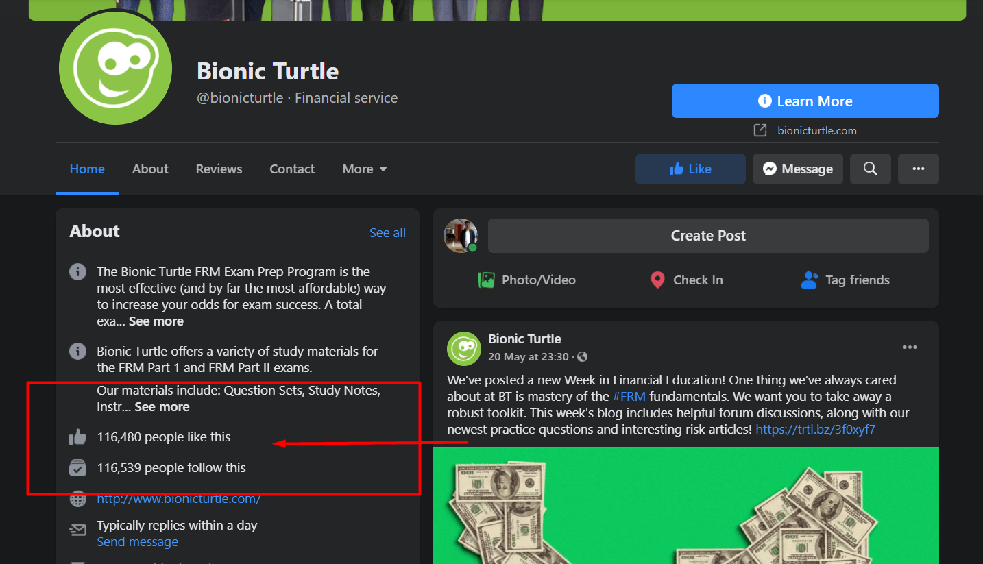 Bionic Turtle Facebook page