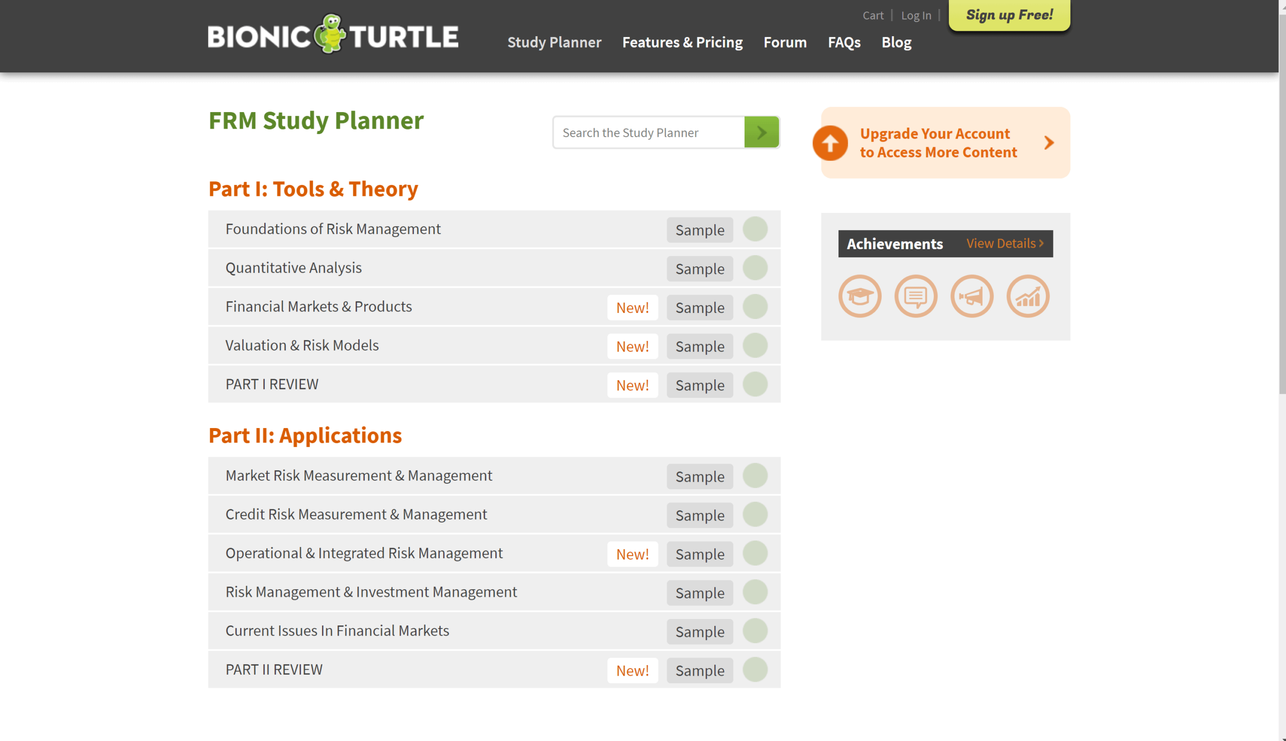 Bionic-turtle-courses