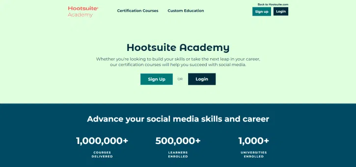Hootsuite academy- best digital marketing courses