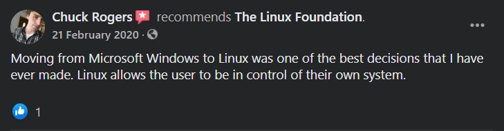 Đánh giá người dùng đào tạo nền tảng Linux