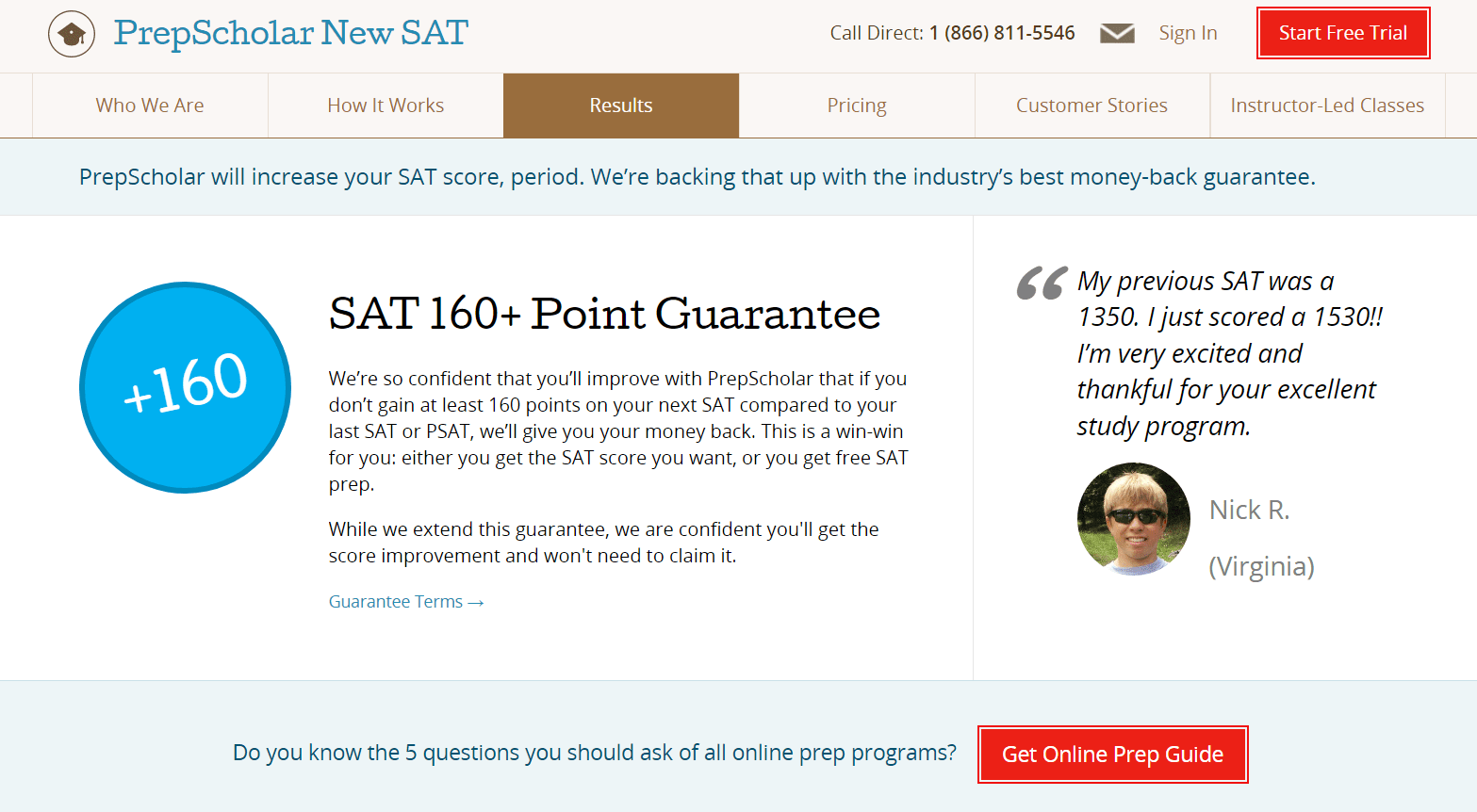 PrepScholar SAT Course