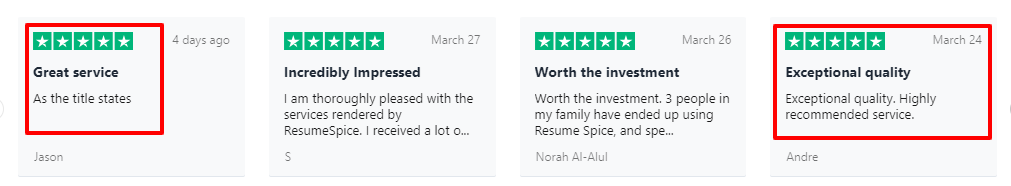 ResumeSpice User Reviews