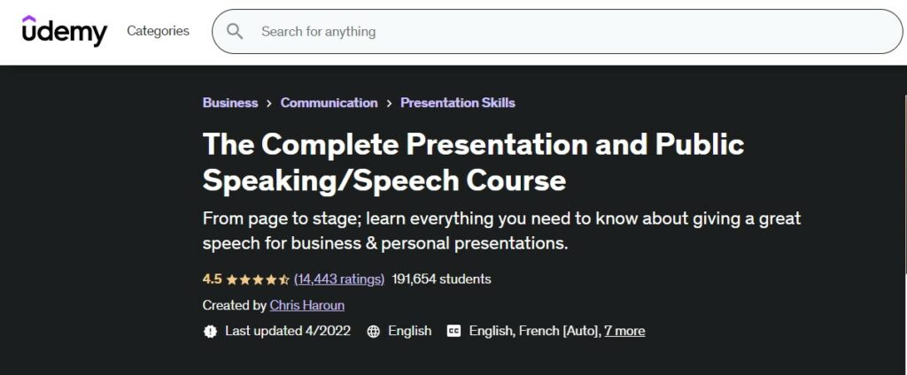 De complete cursus presentatie en spreken in het openbaar