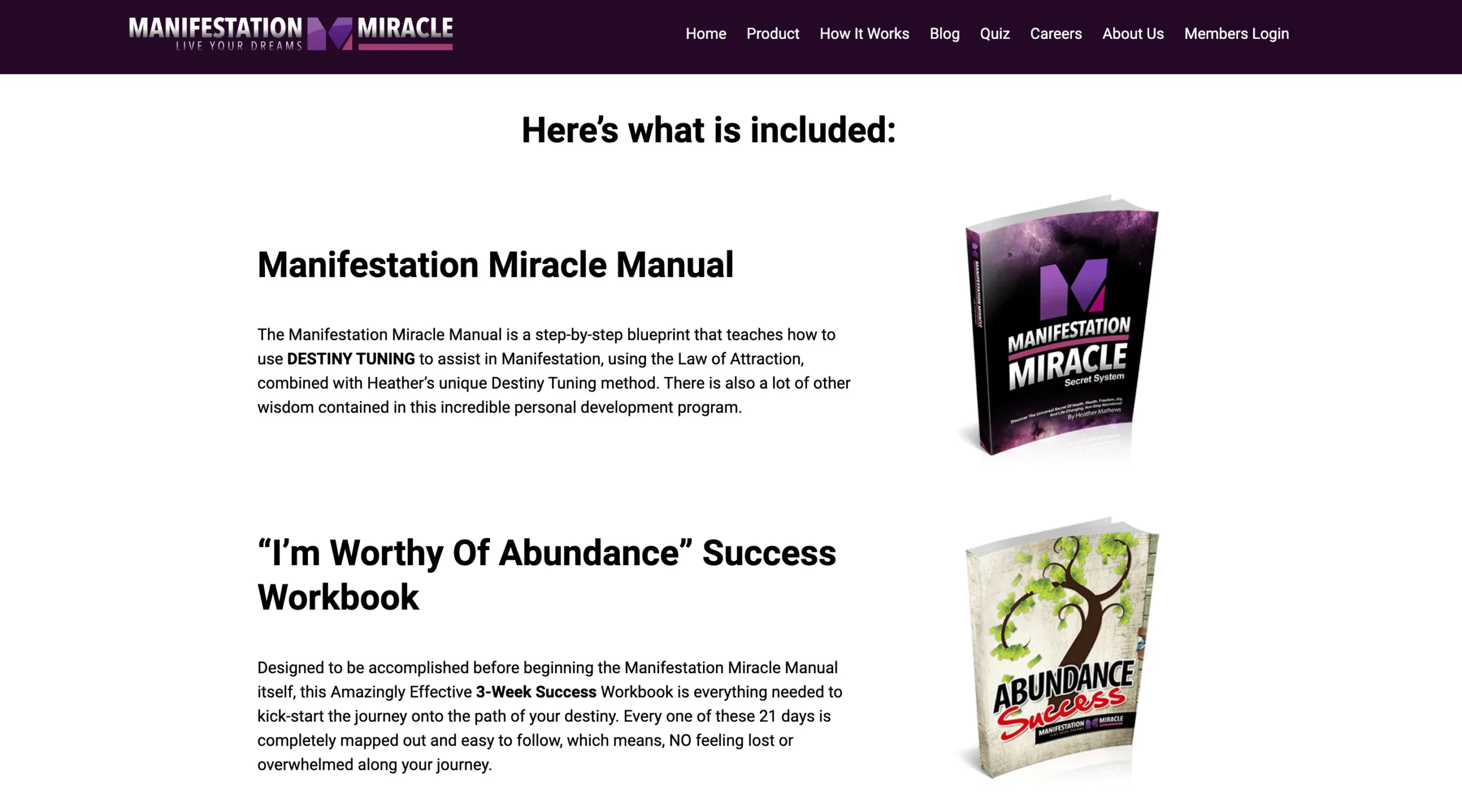 Manifestation Miracle Review - Provides