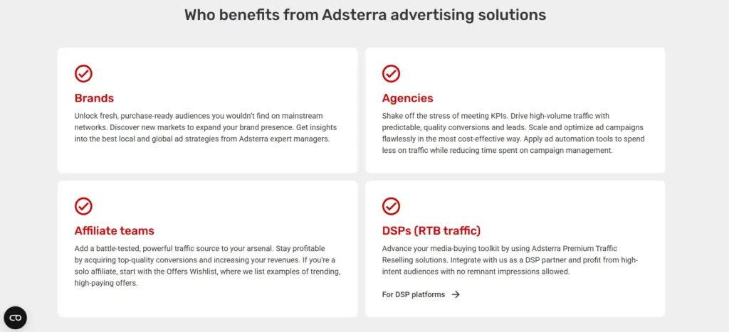Adsterra beneficiaries