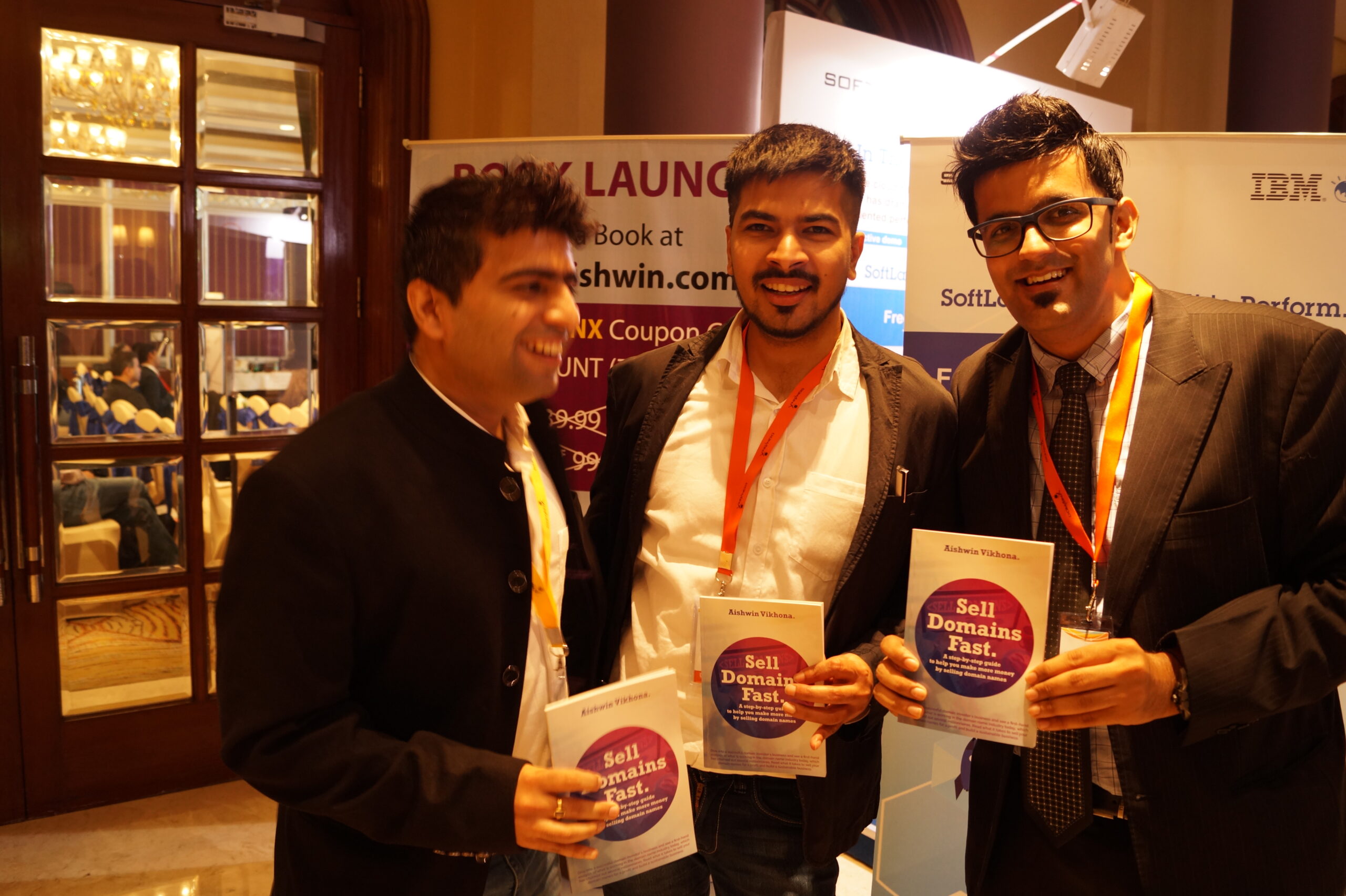Anshul Goel, Aishwin Vikhona and me at domainx bangalore 2015 Anshul Goel, Aishwin Vikhona and me at domainx bangalore 2015