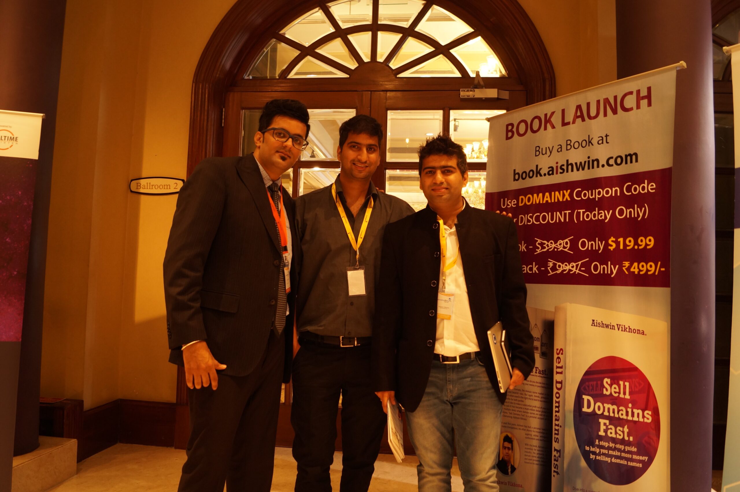 Aishwin, me & Kashish Vikhona Domain X 2015 Aishwin Vikhona