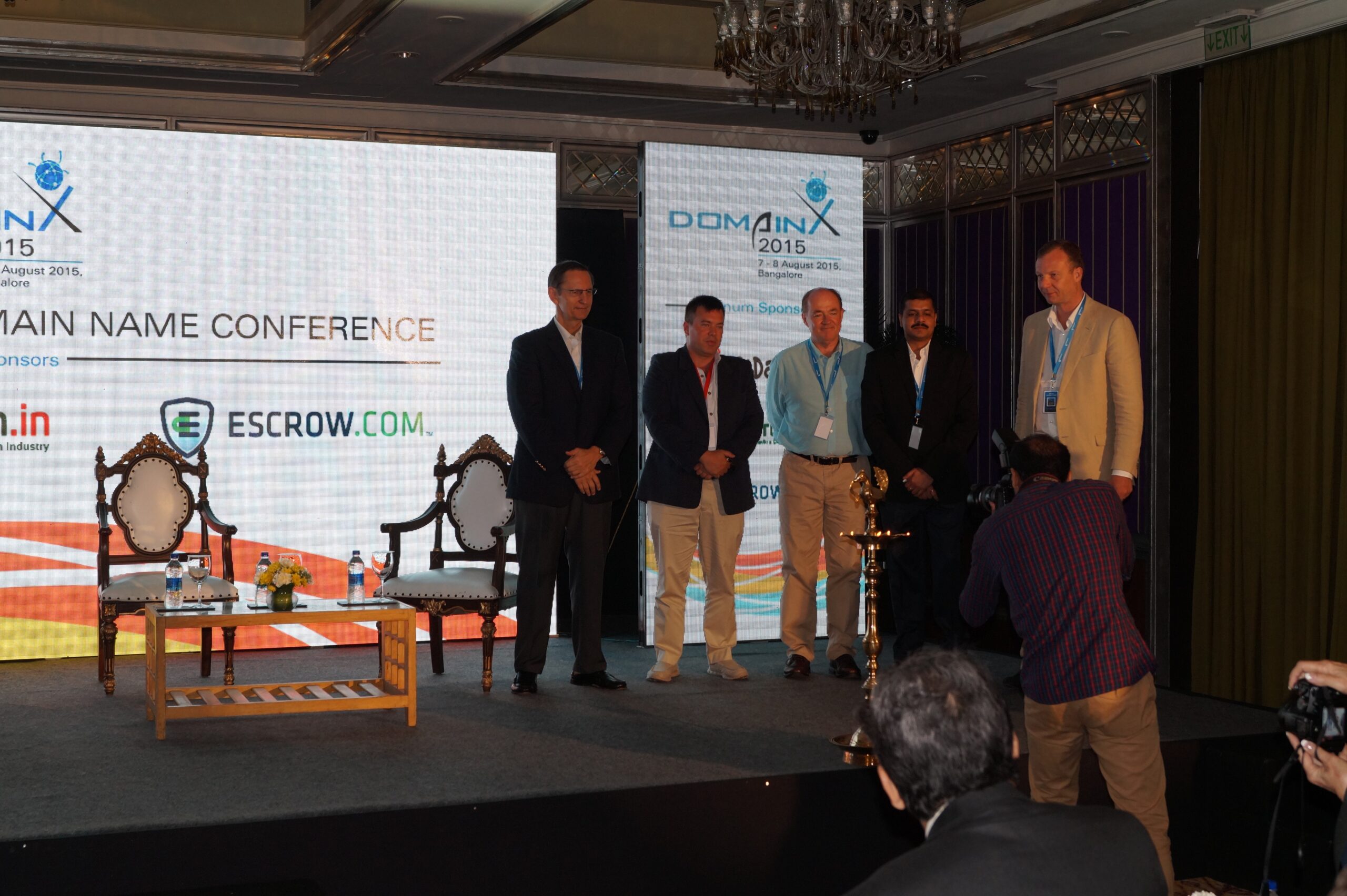 From L to R (Ron Jackson , Zak Muscovitch, NED O’MEARA, DEEPAK DAFTARI, Martjin Schneider) Domain X 2015 Panelist