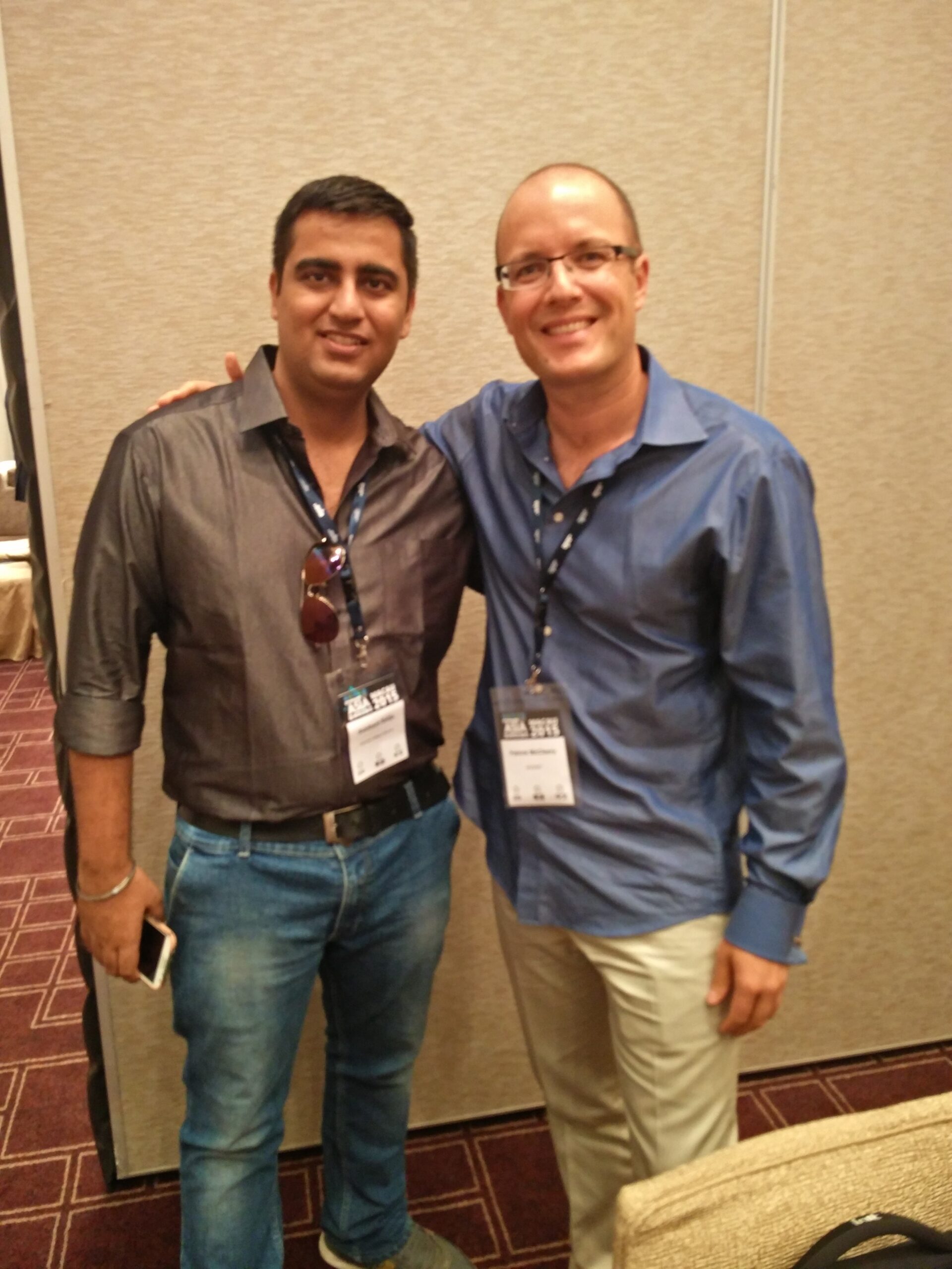 Siddhant Satija with Patrick from Hexonet IMG_20150906_181539