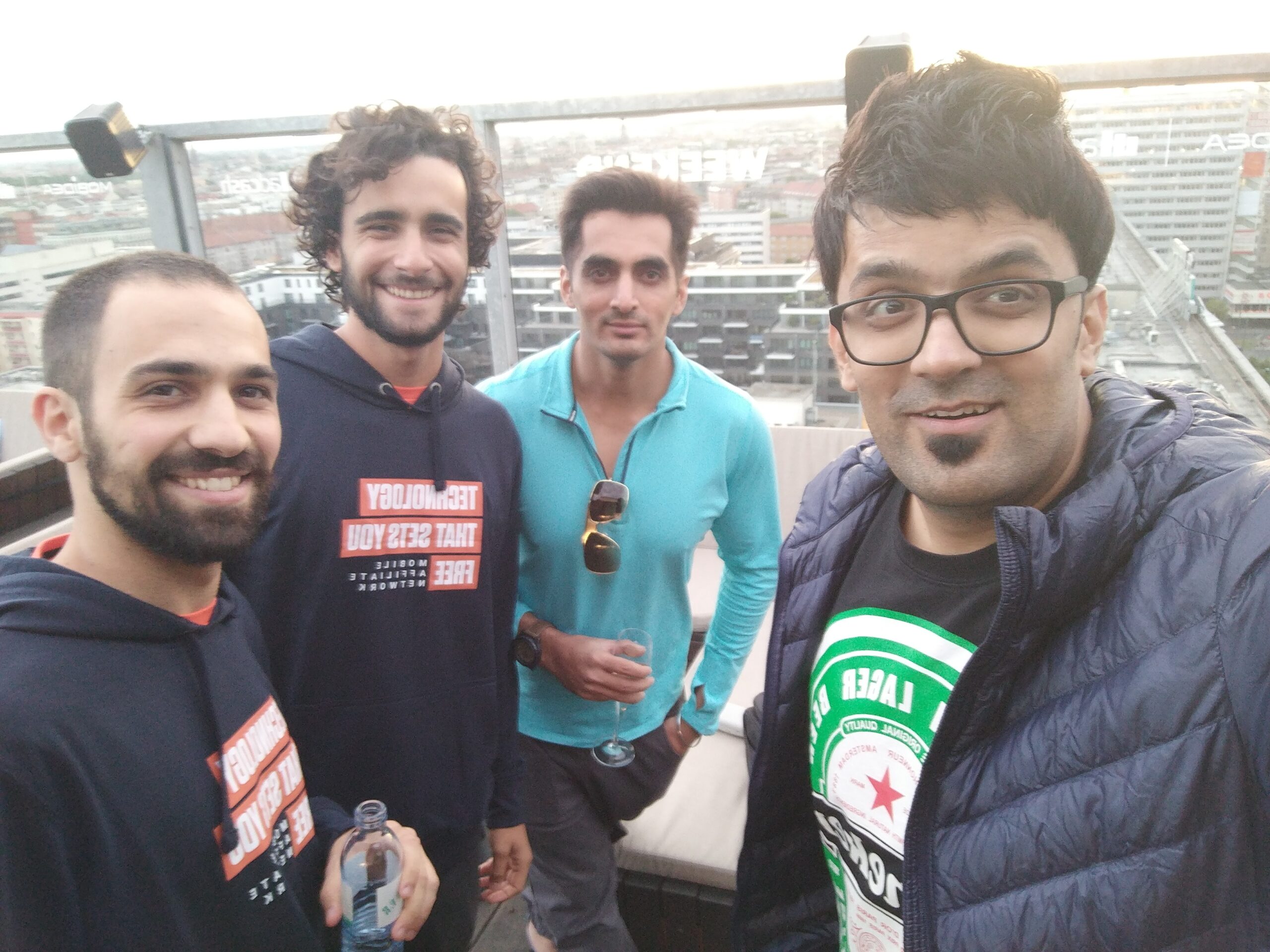 With Mobidea Team In Blue ( GreenTshirt Guy is Paramjeet Singh )