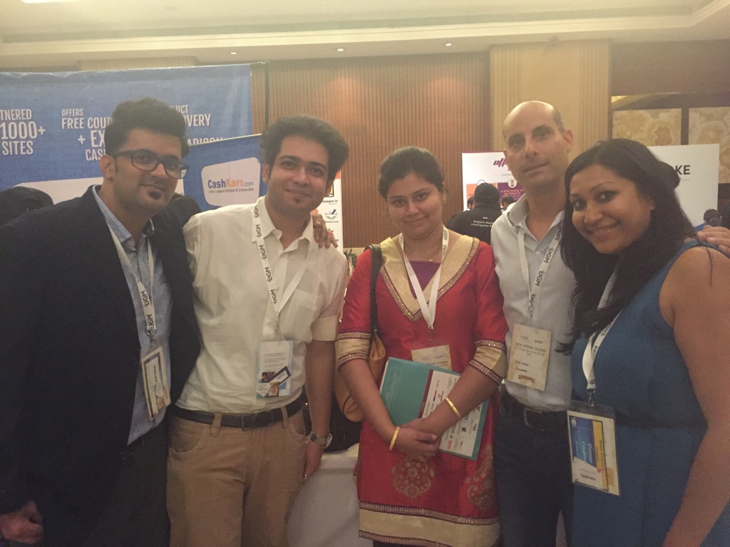 With Payoneer Team Rahul Rakesh, Chitra, Hilik & Sanjukta from payoneer.com India Affiliate Summit 2015 Delhi Payoneer team Gold sponsor