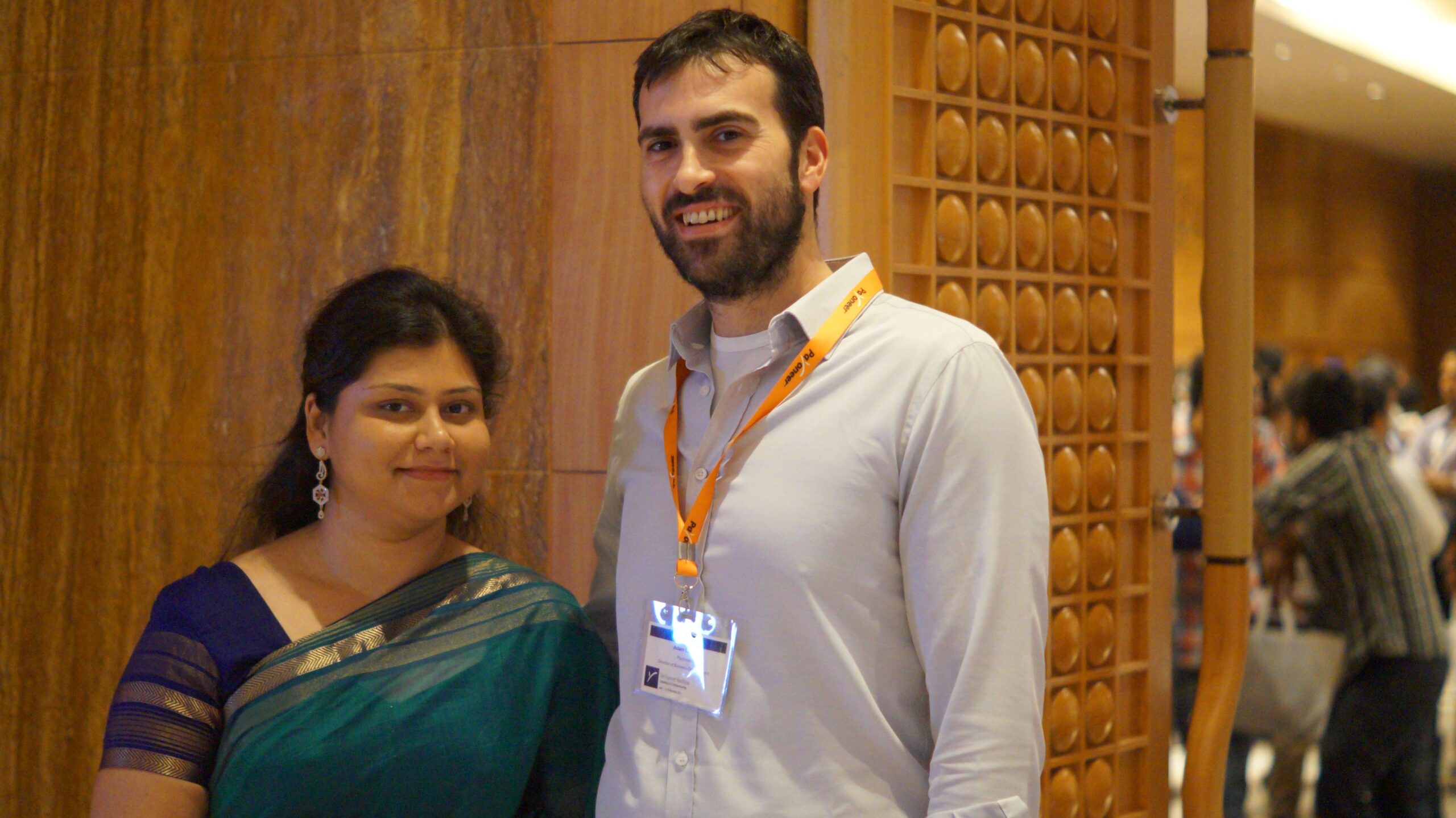 Chitraparna with Adam from Payoneer payoneer Bangalore show India (17)