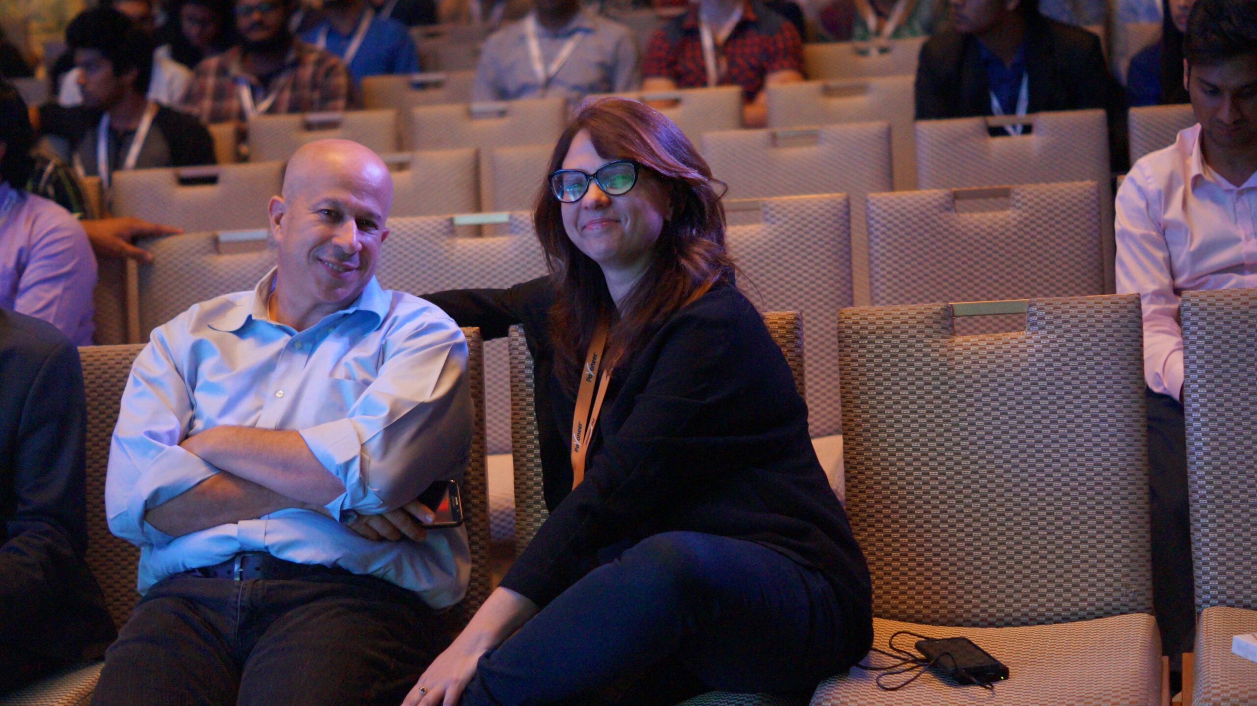 Yuval Tal And Keren Levy COO of Payoneer payoneer Bangalore show India (27)