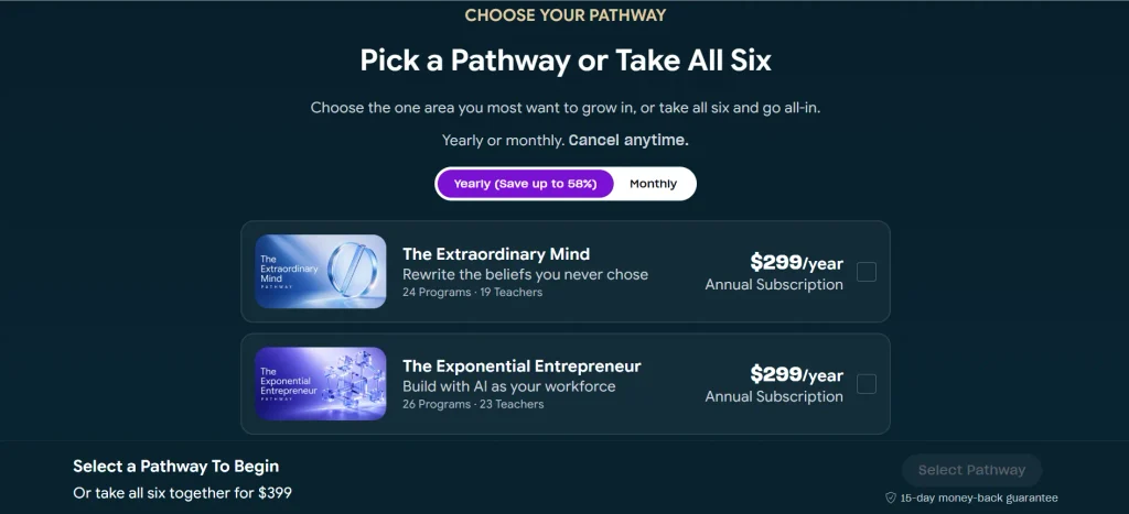 Mindvalley Pricing