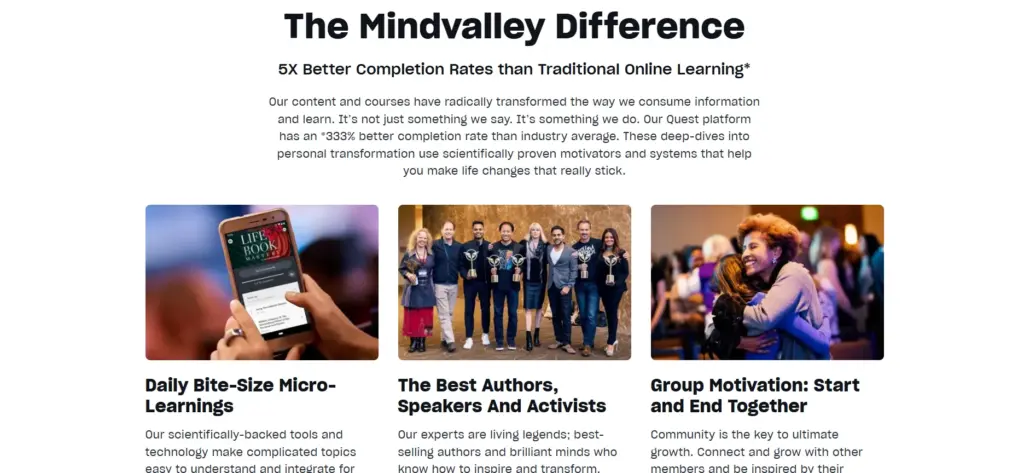 Mindvalley Vs competitors