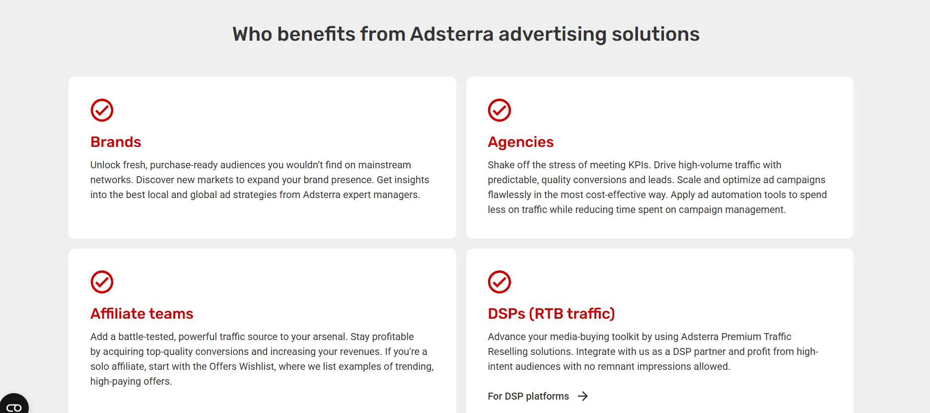 Adsterra for Advertisers