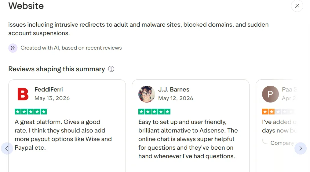 adsterra user review
