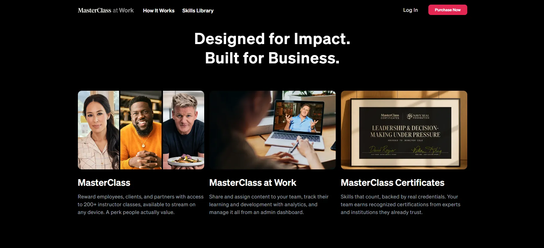 Features of masterclass