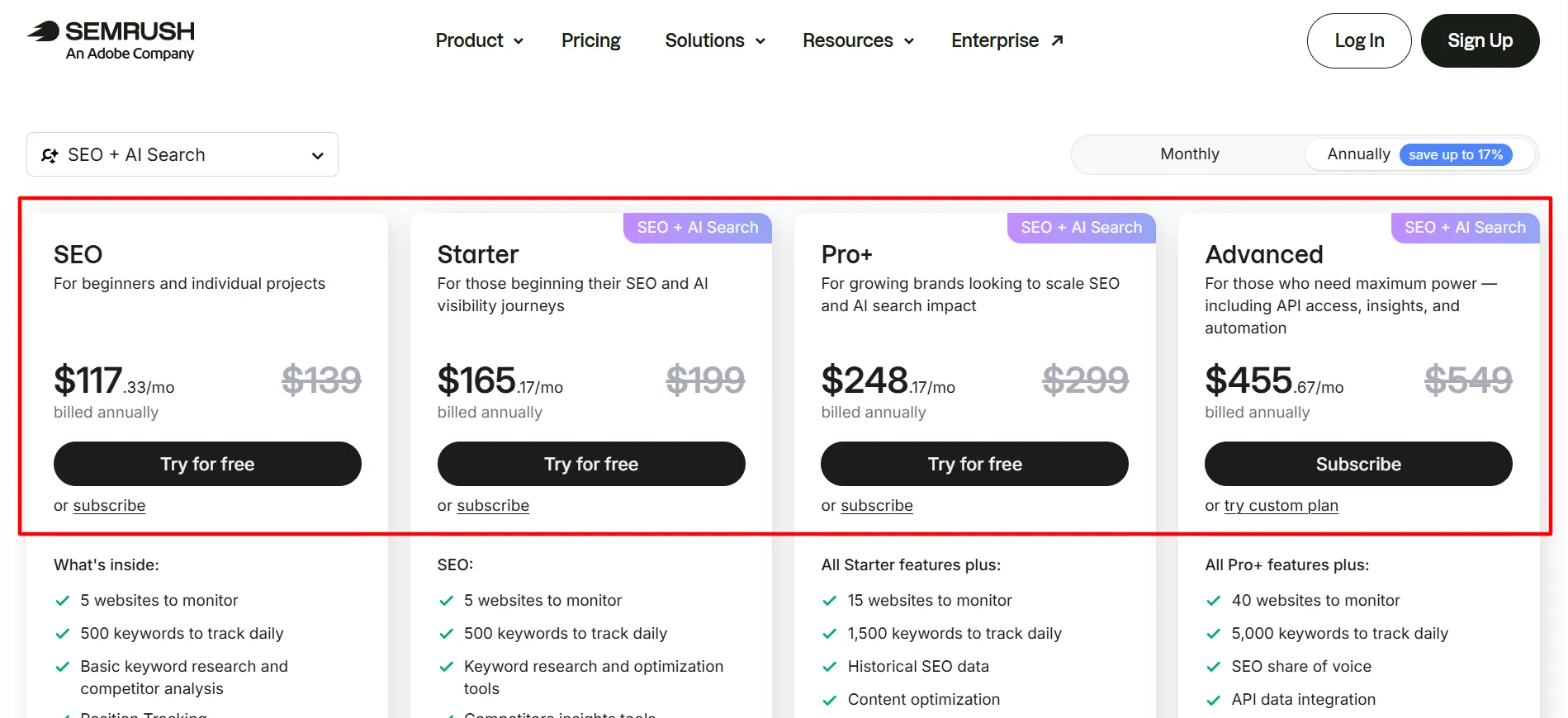 semrush login 3