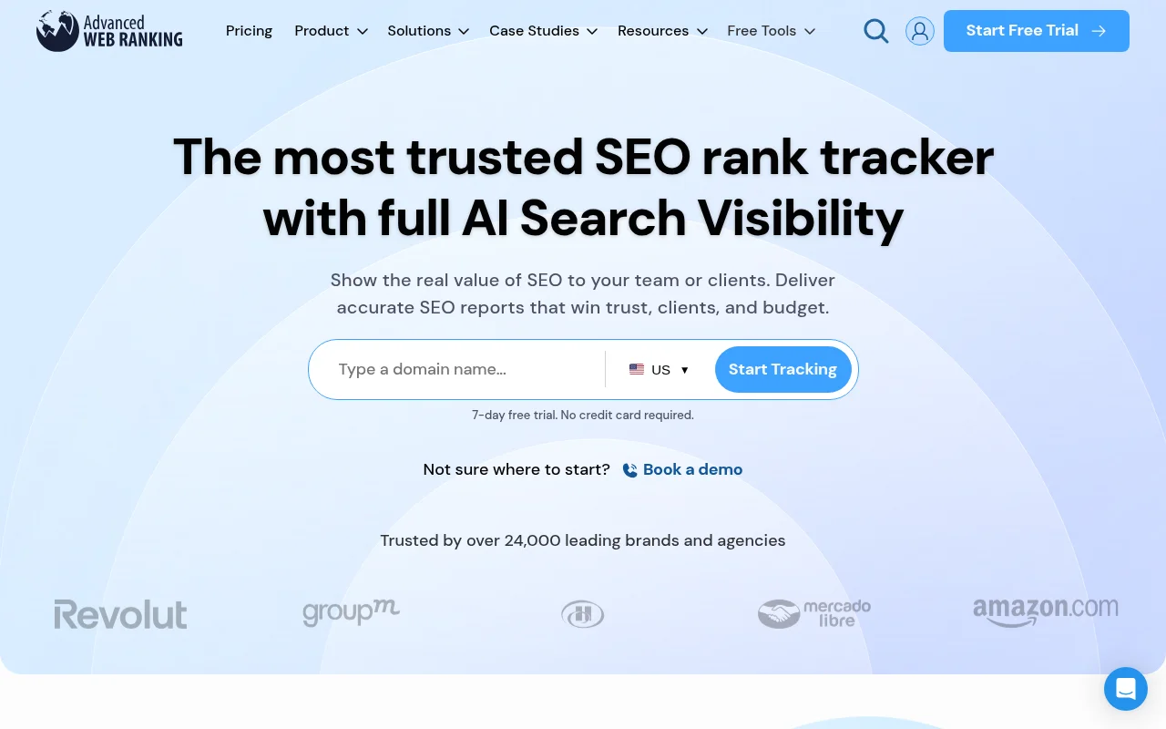 Advanced Web Ranking official homepage