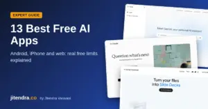 13 best free AI apps for Android, iPhone and web on jitendra.co