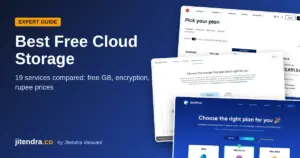 Best free cloud storage: 19 services compared on free storage, encryption and prices (jitendra.co)