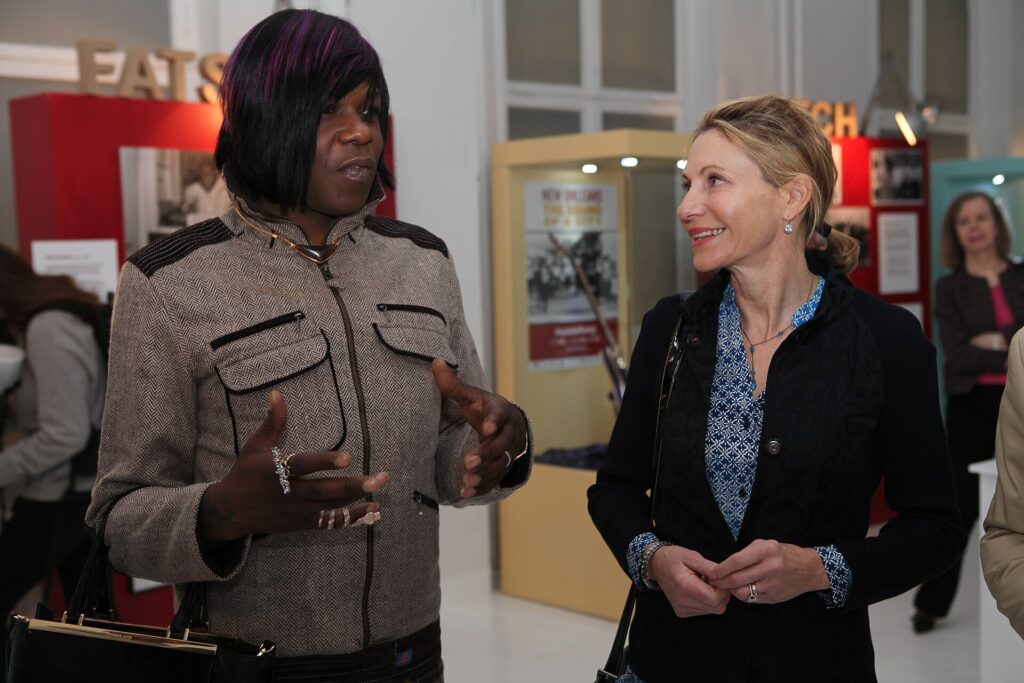 Big Freedia at a New Orleans music exhibit opening in Berlin in 2015, part of the global reach behind Big Freedia net worth